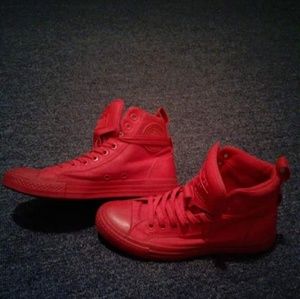 All red converse